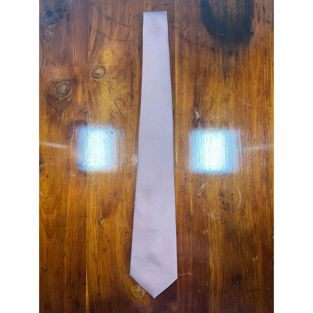 Vintage Hardy Amies London Solid Mauve Necktie